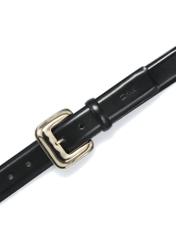 Black leather women's belt PASDS-0316-98(Z24)-03