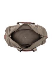 Torba podróżna w kolorze khaki TORMN-0372-55(Z25), widok produktu od środka na białym tle.