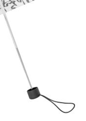 Składany mały parasol damski w kolorze kremowym PARSD-0036-0P(W26), widok rączki produktu na białym tle.