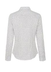 Biała koszula damska w kwiaty KOSDT-0090-61(W22)