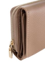 Duży beżowy skórzany portfel damski PORES-0801A-81(W23)-07