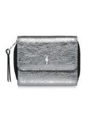 Silver small leather women's wallet PORES-0934-95(Z24)-03