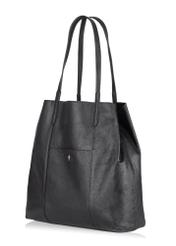 Skórzana torebka damska shopper TORES-0899-99(W23)-02