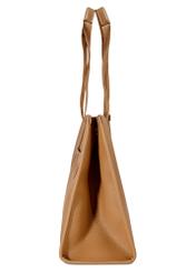 Duża torebka shopper camelowa TOREC-0977A-24(Z25)