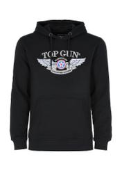 Czarna bluza z kapturem męska TOP GUN BLZMT-0063-99(Z23)