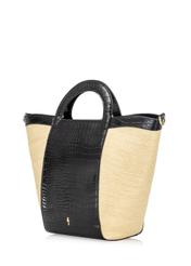 Koszyczek damski ze wzorem croco TOREC-0672-15(W22)-02