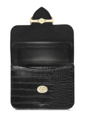 Czarna mała torebka damska croco TOREC-1009-97(W25)-05