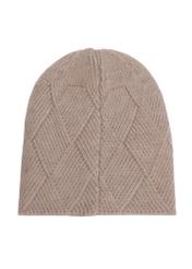 Beige women's winter hat CZADT-0193-81(Z24)-02