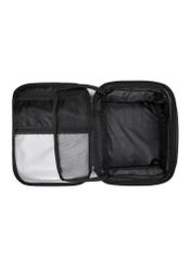 Czarny duży plecak męski TORMN-0414-99(W26) - widok produktu z góry, na białym tle. 