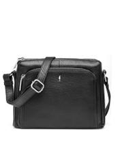 Czarna skórzana torebka damska TORES-1217-9I(W26)