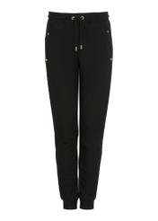 Czarne dresowe spodnie damskie SPODT-0081-99(W23)-04