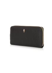 Black leather women's wallet PORES-0800E-99(Z24)