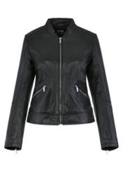 Black women's leather jacket KURDS-0492-5491(Z24)-04