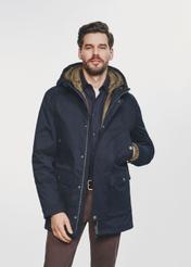 Navy blue men's 3in1 jacket with sweatshirt KURMT-0335-69(Z24)-03