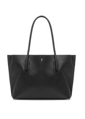 Czarna torebka shopper damska TOREC-0938B-99(Z25), widok produktu z przodu na białym tle.