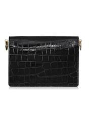 Czarna torebka damska lakierowana croco TOREC-0750-99(W23)-04