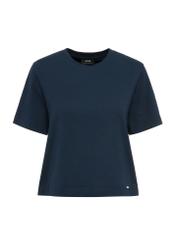 Bawełniany granatowy T-shirt damski TSHDT-0138-69(W25)-04