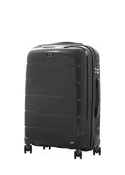 Średnia walizka na kółkach WALPP-0025-99-24(W26), widok produktu skosem na białym tle.