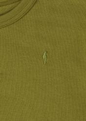 T-shirt khaki basic damski TSHDT-0076-55(Z21)