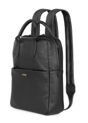 Czarny skórzany plecak damski TORES-0991-99(W24)