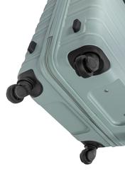 Walizka mała na kółkach WALAB-0081-8F-19(W26), widok kółek produktu na białym tle.