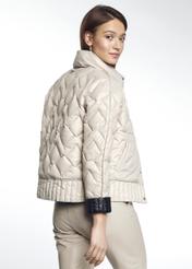 Pikowana kurtka damska ze stójką KURDT-0281-98(W21)