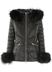 Women's leather down jacket KURDS-0277-5339(Z20)-04