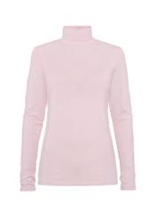 Light pink women's turtleneck blouse LSLDT-0040-34(Z24)-03