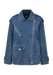 Jeansowa kurtka damska oversize KURDT-0568-69(W25)