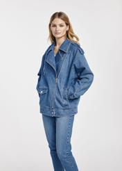 Jeansowa kurtka damska oversize KURDT-0568-69(W25)-04