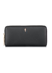 Large black leather women's wallet PORES-0800B-99(W24)-01