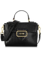 Black small croco women's handbag TOREC-0962-97(Z24) pic. 3