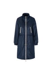 Granatowa parka damska z kapturem KURDT-0164-69(W19)