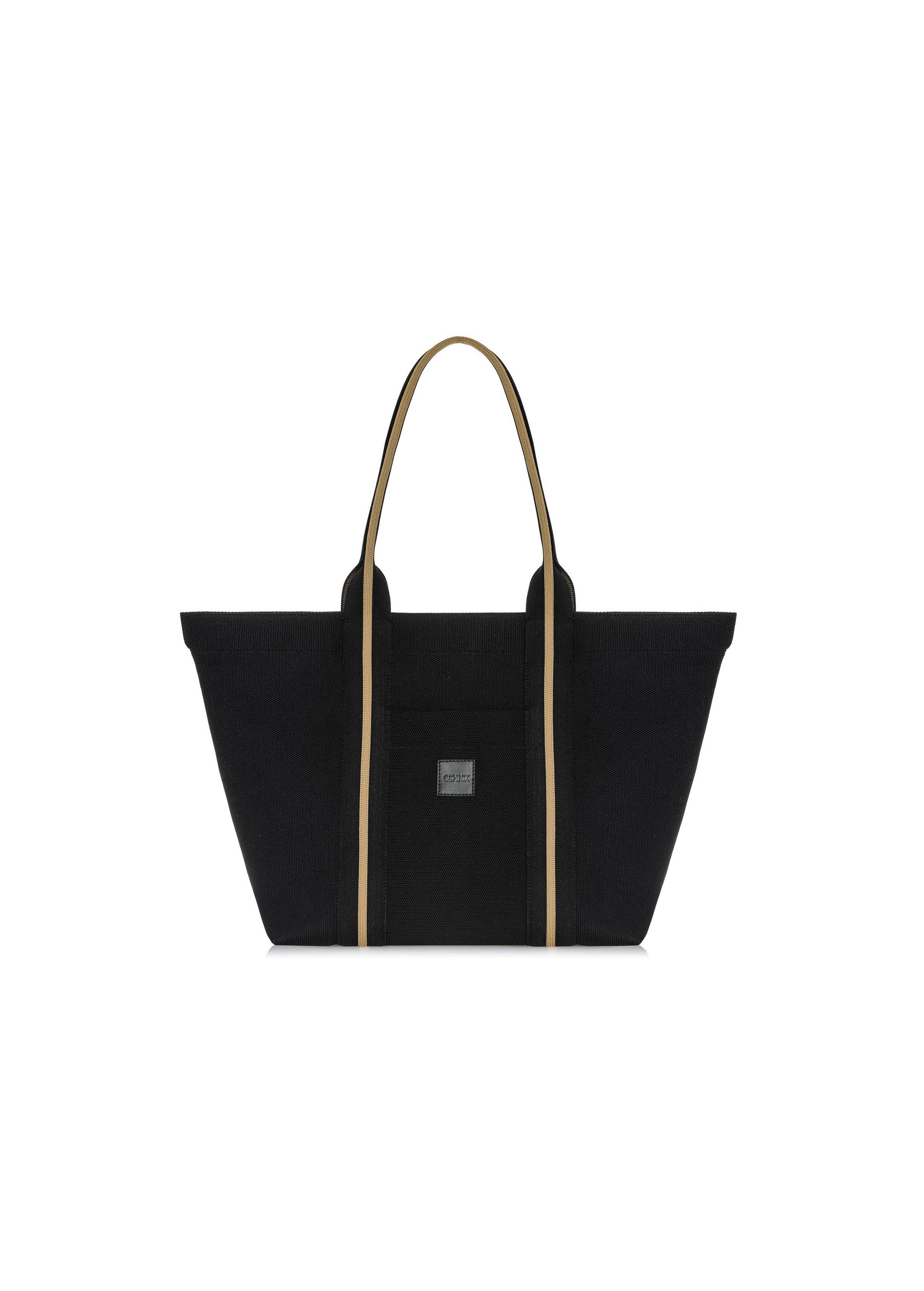 Czarna torebka shopper damska TOREN-0311-99(W25)-01