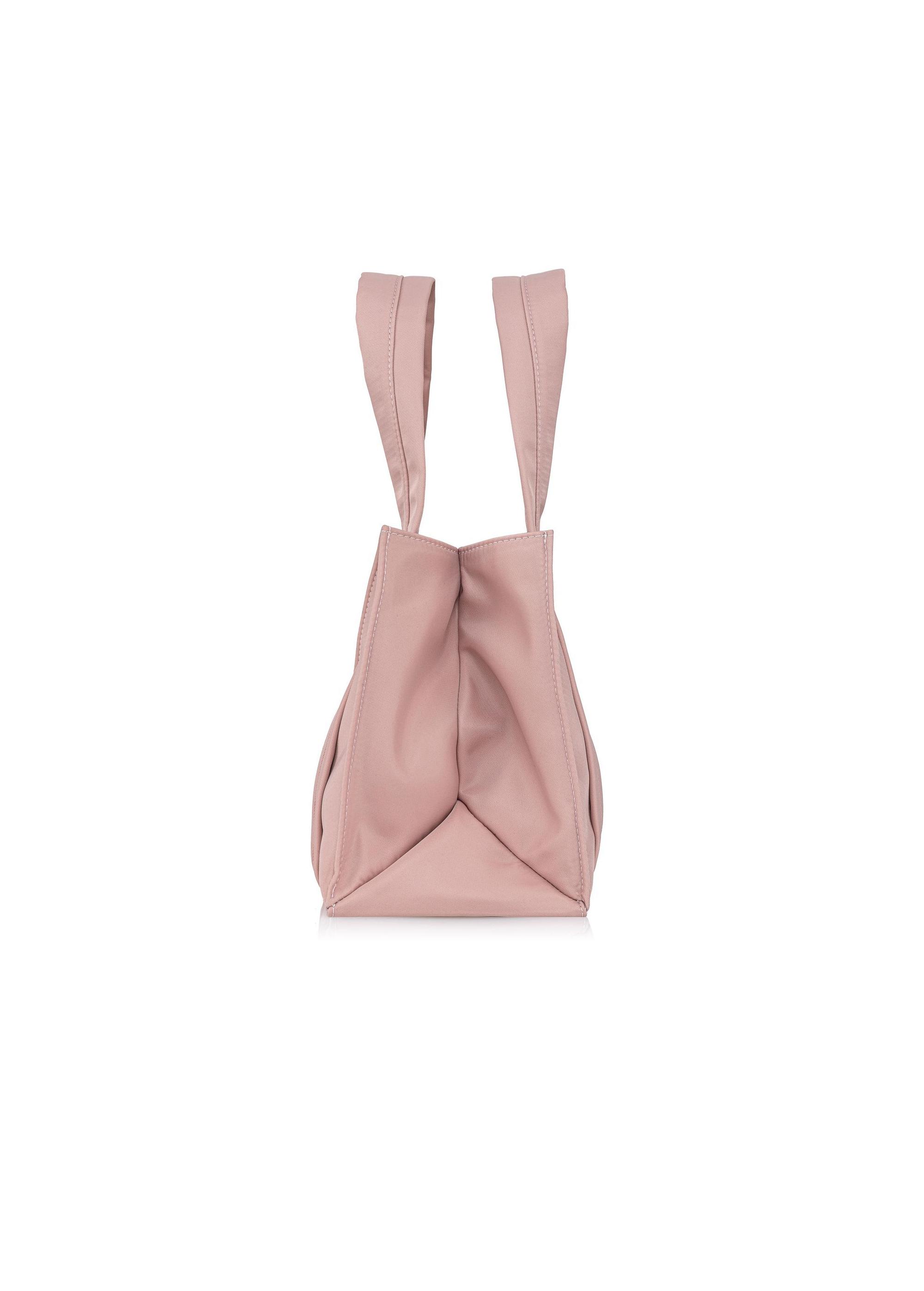 Różowa torebka damska typu tote bag TOREN-0249-31(W23)-02
