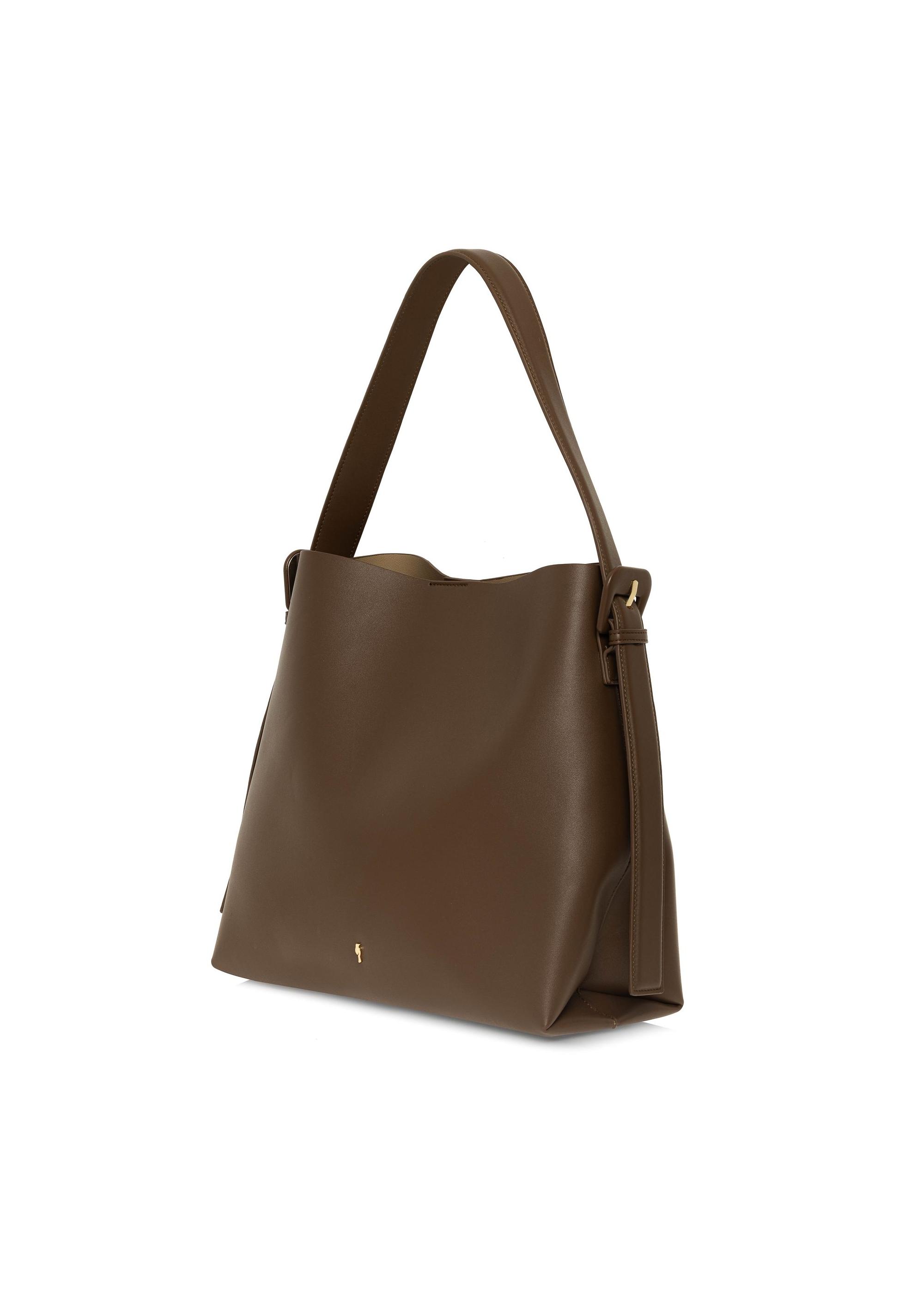 Brązowa torebka damska shopper TOREC-0903A-82(W25)-02