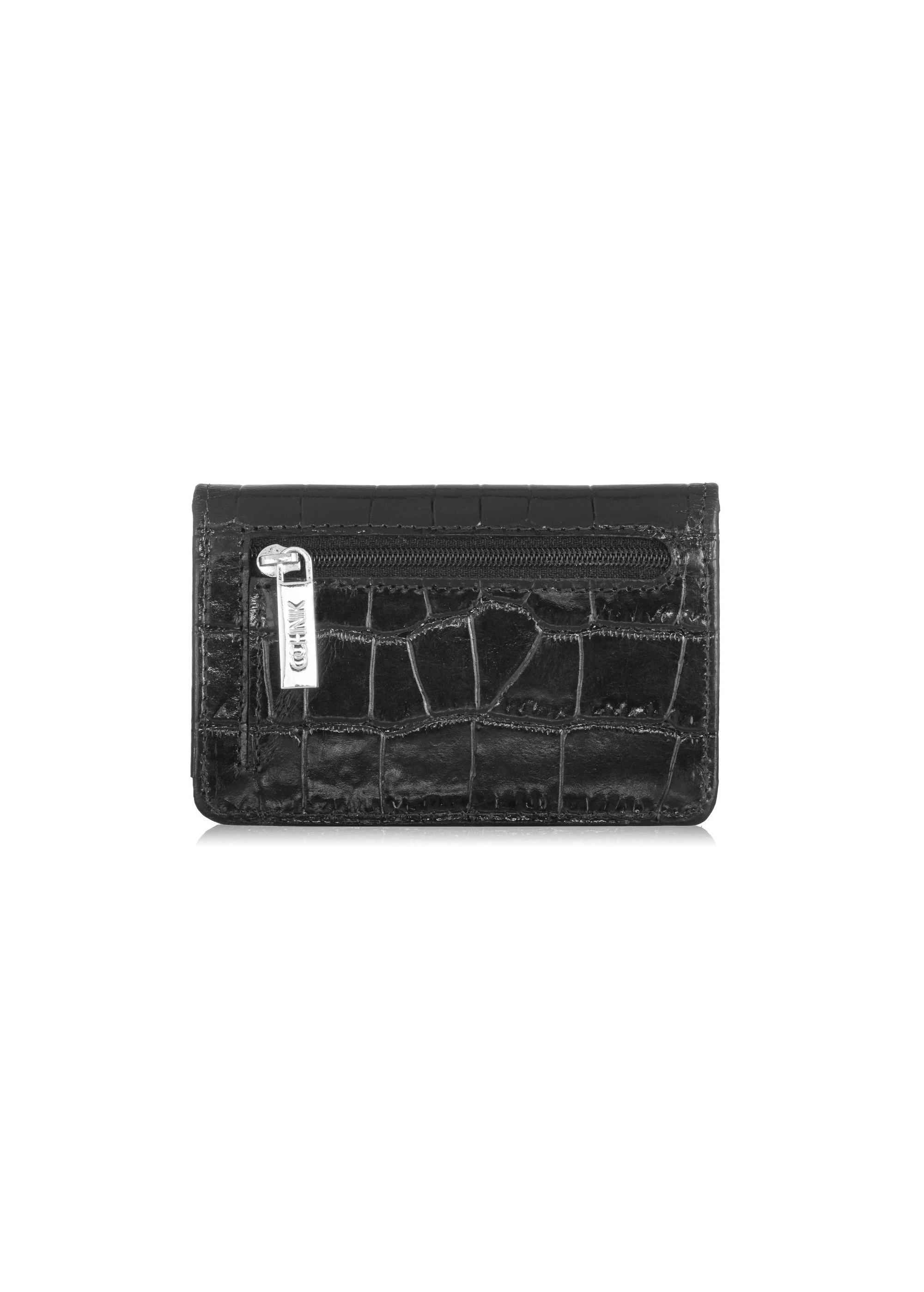 Damskie etui na karty croco PORES-0845-99(W23)-04