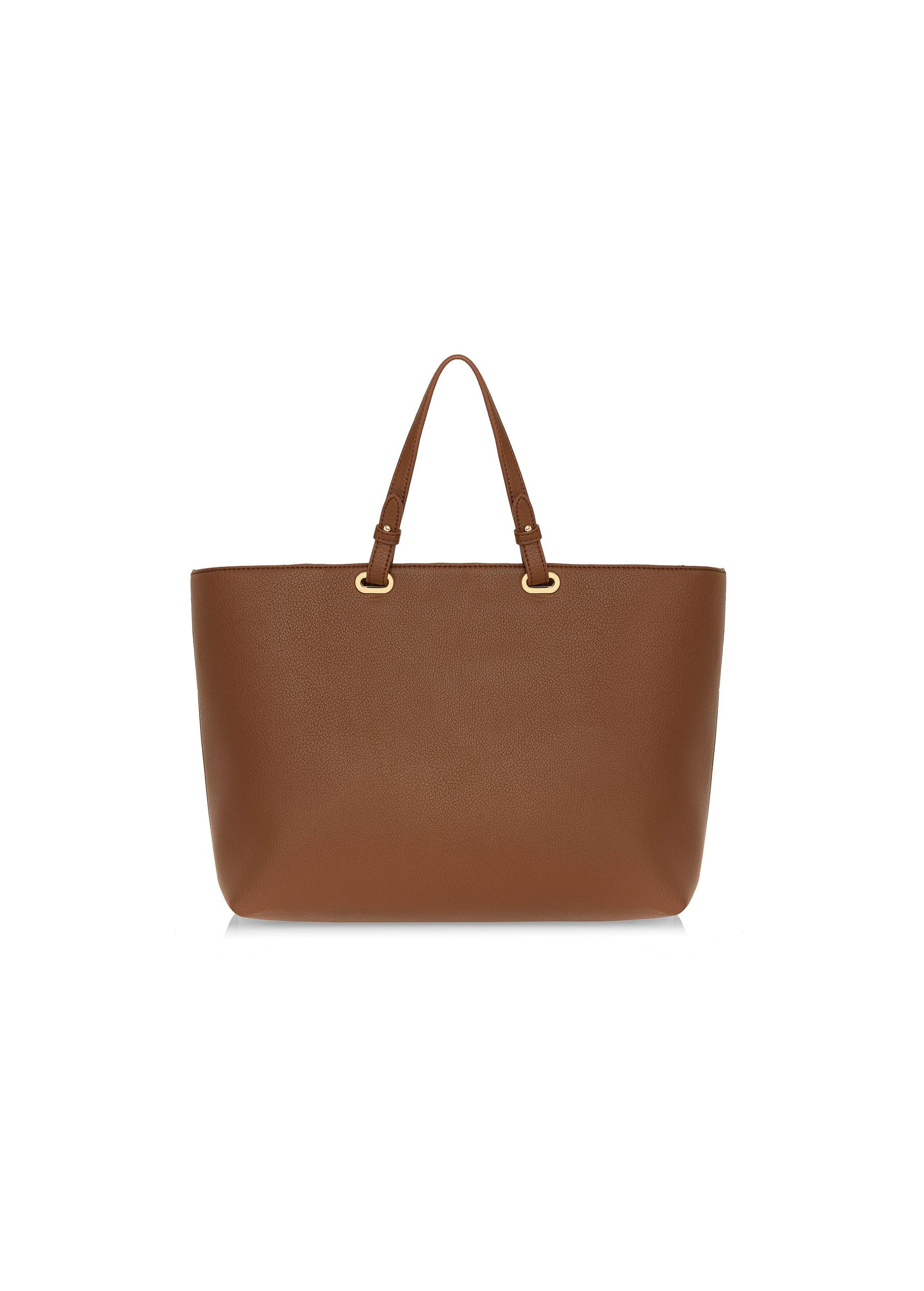 Brązowa torebka shopper damska TOREC-1020-89(W25)-05