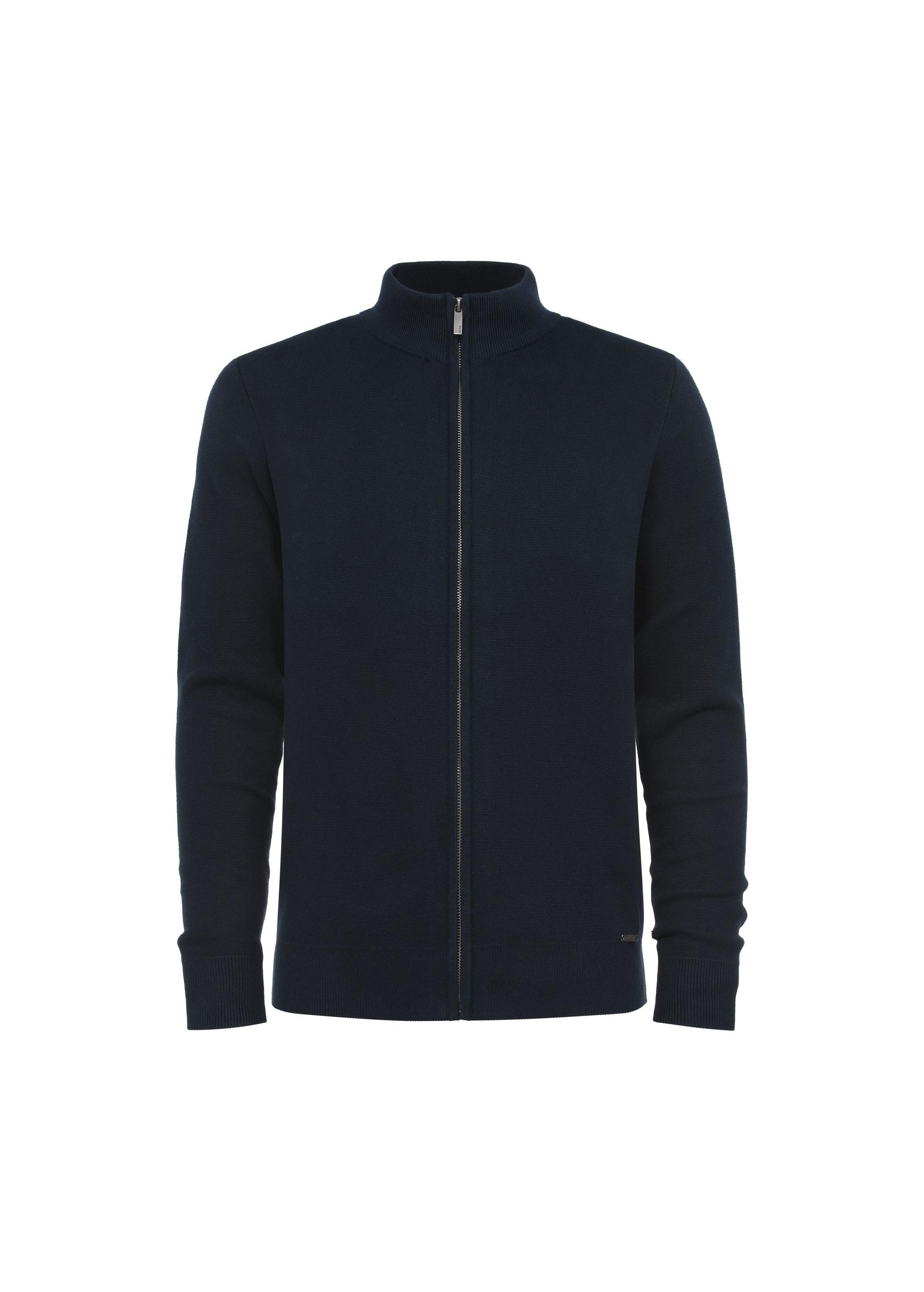 Granatowy rozpinany sweter męski SWEMT-0149-69(Z24)-01