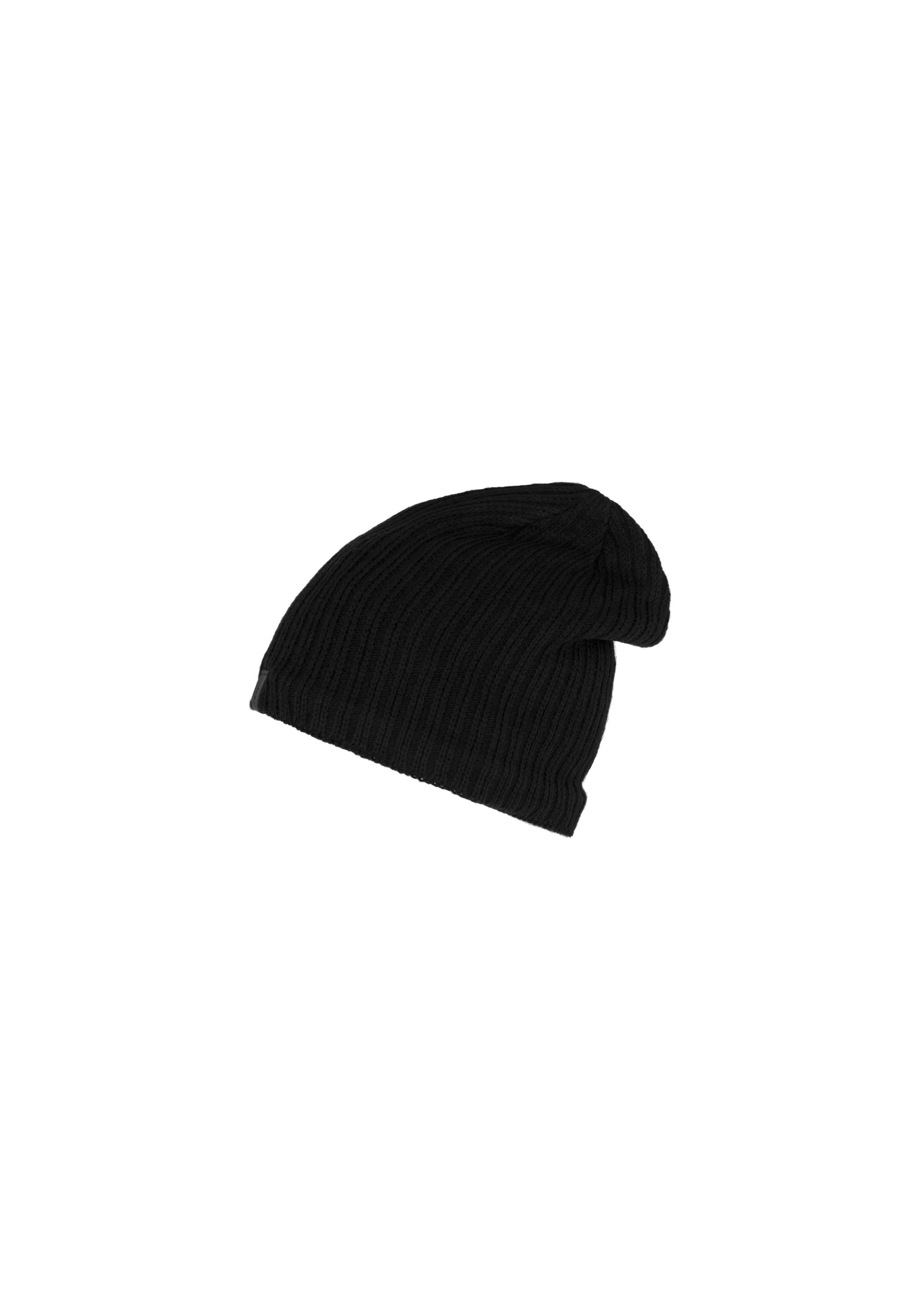 Czarna klasyczna czapka męska CZAMT-0020-99(Z23)-02
