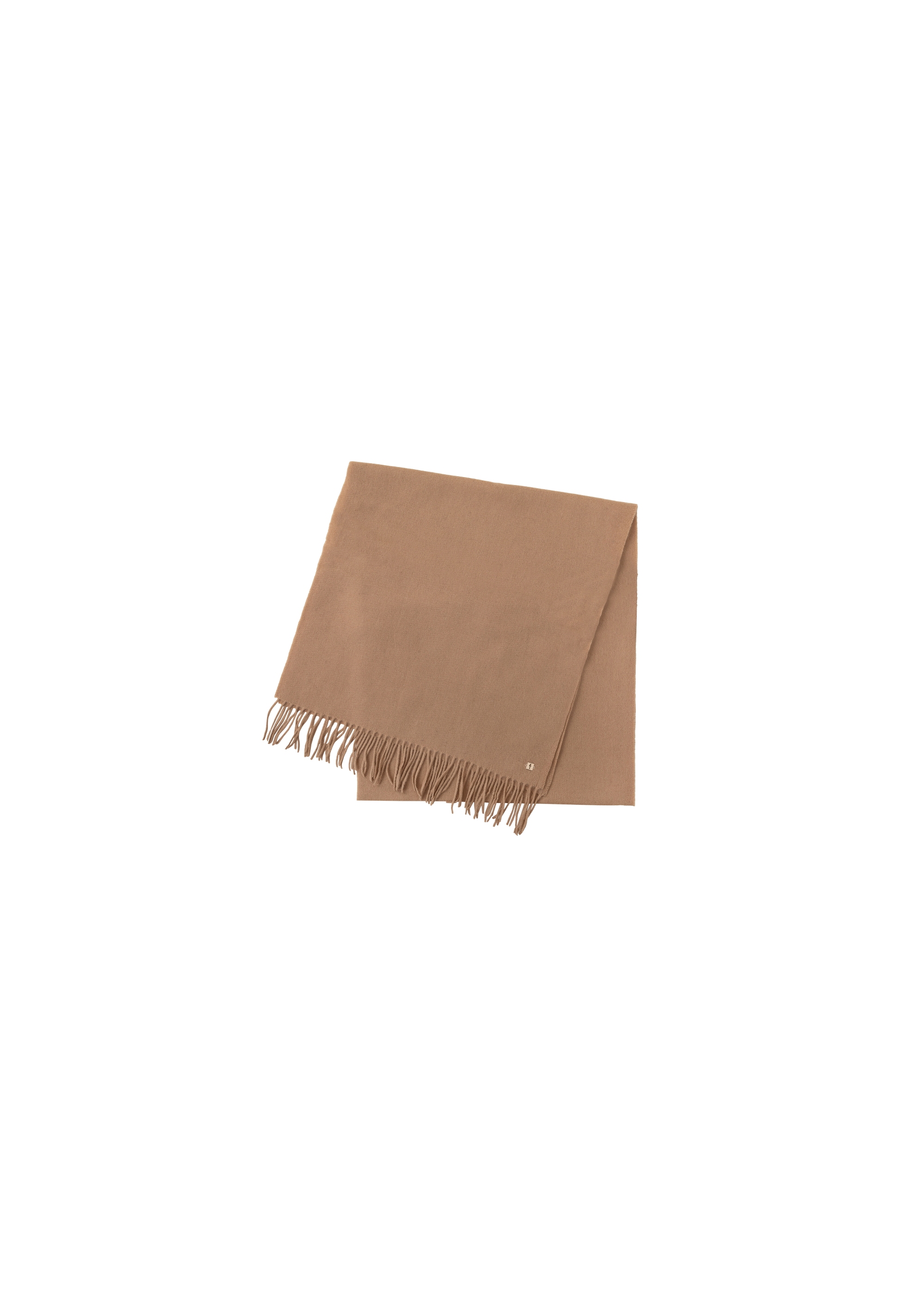 Wełniany beżowy szalik damski SZADT-0092-80(Z24)-03