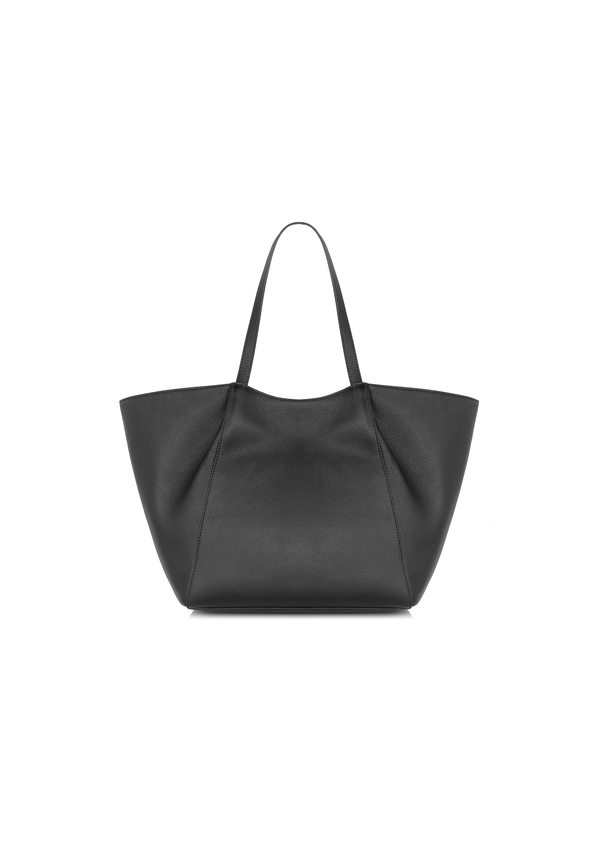 Skórzana czarna torebka shopper damska TORES-1000-99(W24)-05