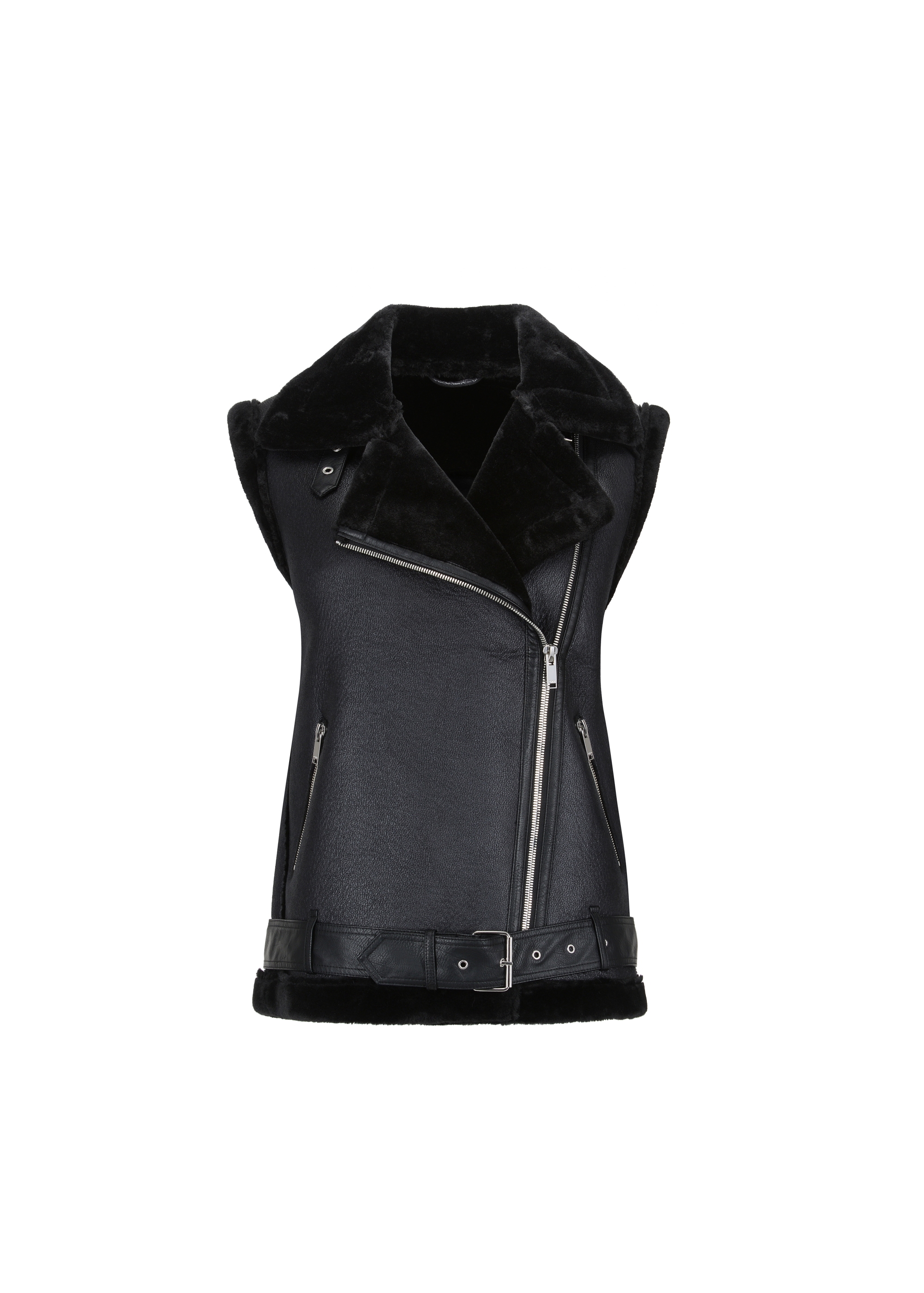 Czarna ocieplana kamizelka damska KAMDP-0004-99(Z24)-06