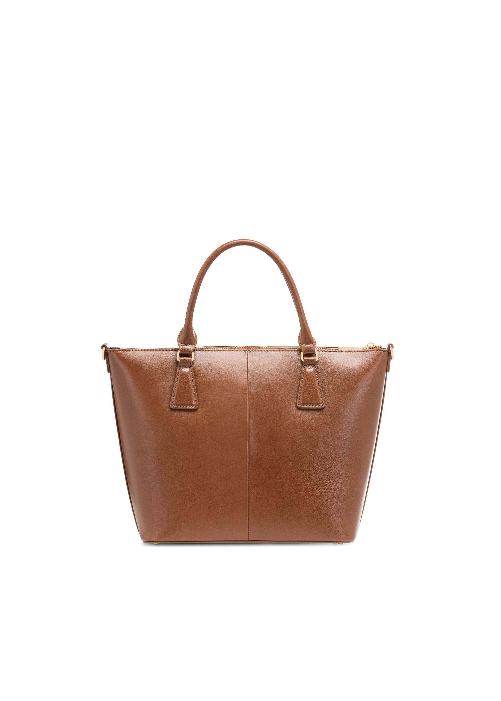 Brązowa skórzana torebka shopper TORES-1104-89(W25)-04