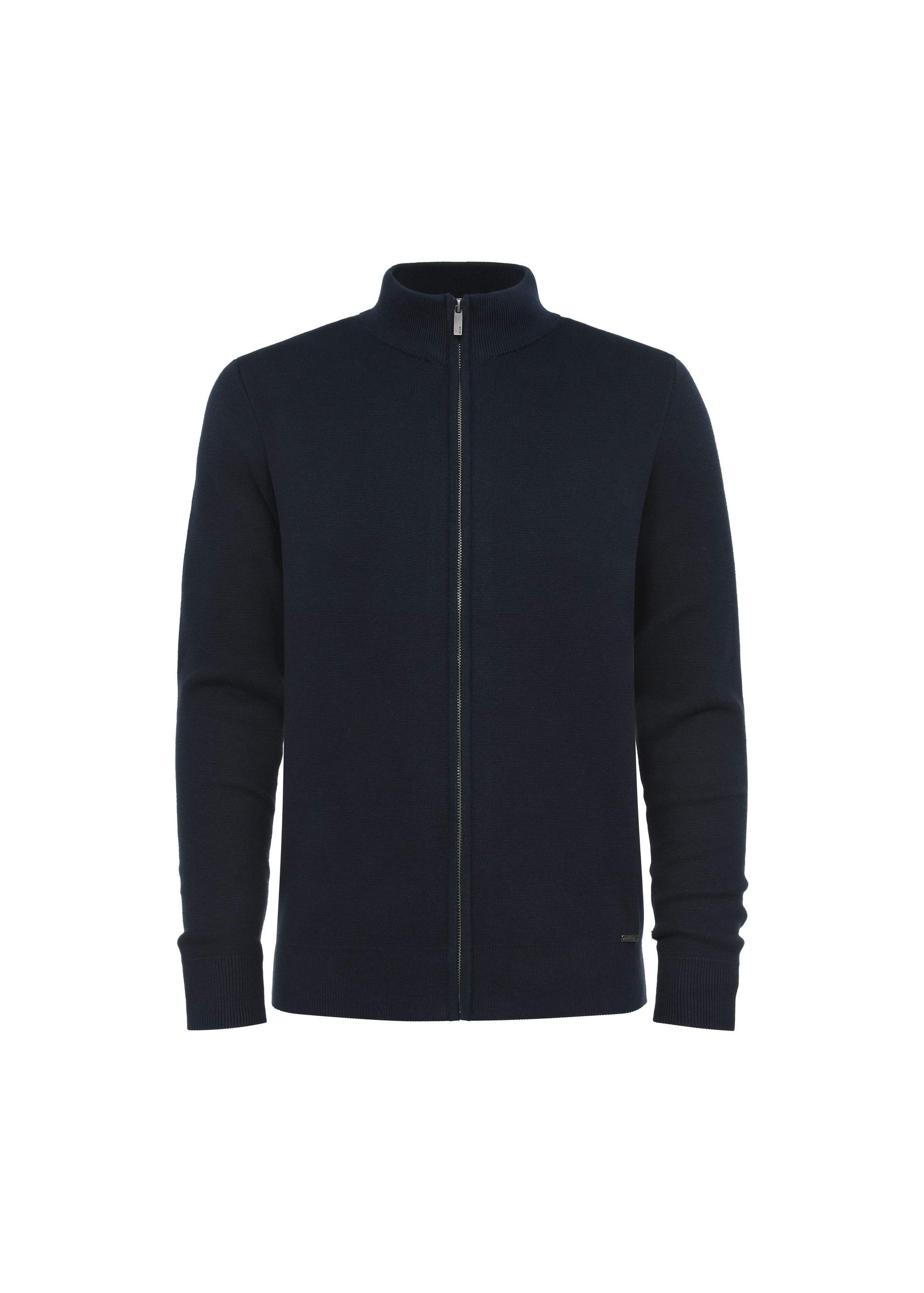Granatowy rozpinany sweter męski SWEMT-0149-69(Z24)-01