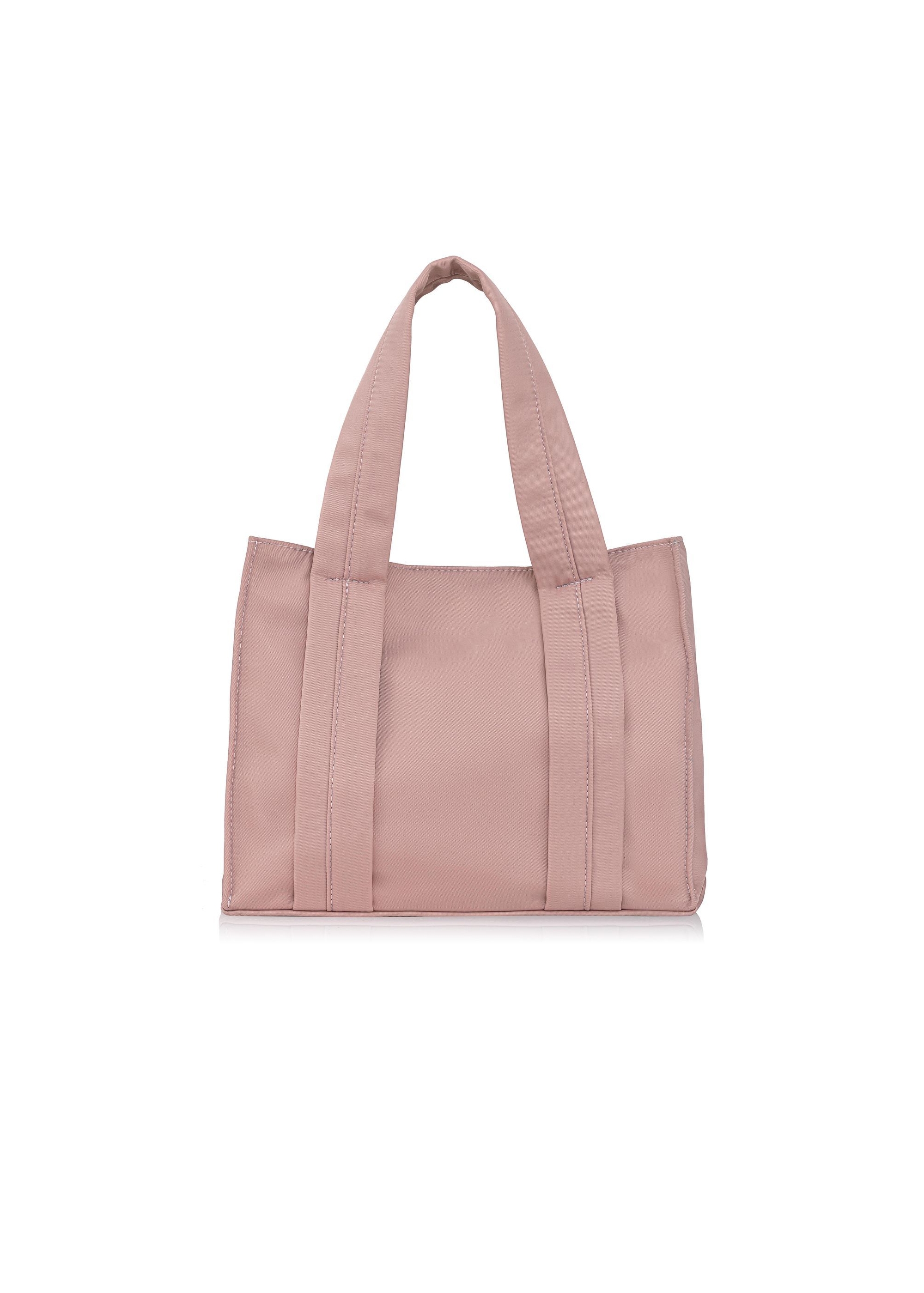 Różowa torebka damska typu tote bag TOREN-0249-31(W23)-03