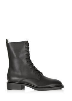 Black leather ankle boots  BUTYD-1121-99(Z24)