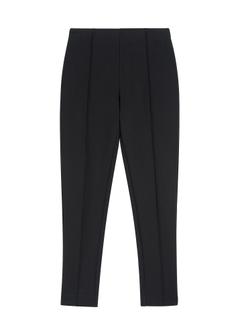 Czarne dopasowane spodnie damskie SPODT-0096-99(Z25)