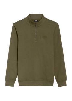 Bluza męska bez kaptura w kolorze khaki BLZMT-0067-55(Z25)