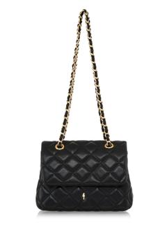 Black quilted chain handbag TOREC-0932A-99(Z24)